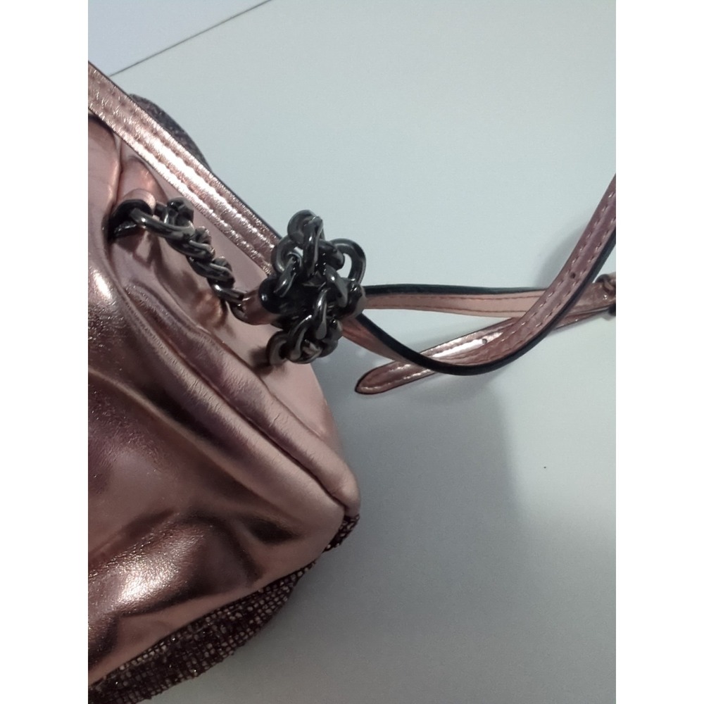 Victoria Secret Sparkly Pink Mini Backpack Sequins Metallic Pink Party City club - Picture 16 of 16